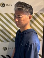 バーバーバー アカバネ(BARBER-BAR AKABANE)&nbsp;大人の男のアップスタイル/コームオーバー/白髪ぼかし/ビジネス3