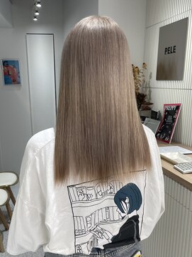 ペレ 渋谷(PELE) クラゲヘアー/小顔に見せるヘア/ココアベージュ/渋谷