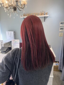 サンクチュアリー ウィズ コネクト(Sanctuary with connect) アンブレラカラー×カシスレッド