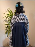 袴　　ハーフアップ