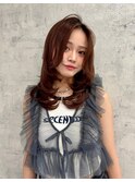 ワンカールレイヤー×オレンジブラウン