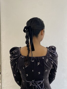 リル 茅ヶ崎(Liru:) ヘアセット/ヘアアレンジ/カチモリ/編みおろし/ハーフアップ