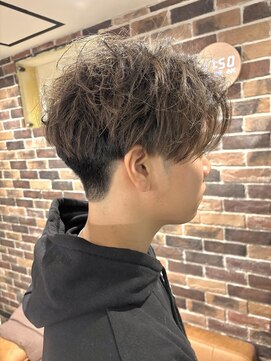 ソワバイアロマヘアー(soi by AROMA hair) ツーブロック/マッシュショート/センターパート/抜け感/透明感