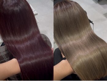 ラ ミューズ ヘアー(La mju:z hair)の写真/"ネオメテオストレート"でずっと触れていたくなる別次元の美髪へ!メテオ公認バッチ多数保有♪