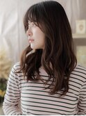 暗髪ダークアッシュニュアンスパーマロングTd1大宮20代30代40代
