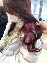 ケンジ 平塚ラスカ店(KENJE)&nbsp;ピンクカラー/インナーピンク/暖色/平塚【相原美紅】