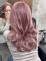 エッセンザ 梅田(ESSENZA)&nbsp;ピンクベージュレイヤースタイル海外レイヤーレイヤーカット