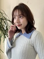 ベル 新宿(Belle)&nbsp;外ハネミディアムレイヤー/くびれヘア