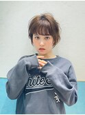 ハンサムショート/丸みショートボブ/20代30代40代50代/顔周り