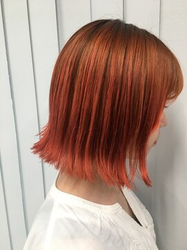 アディション 渋谷(ADITION) 【ADITION渋谷】シースルーバングオレンジカラー!