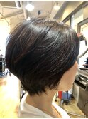 【アトリエクロエ 芦屋】   ひし形 大人 ショート ラウンドグラ