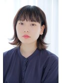 切りっぱなし風×外ハネボブ×髪質改善トリートメント