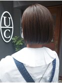 大人ナチュラル簡単スタイリングボブ【uiicumeda sachi】