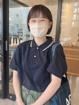 ニカ(NICA) 【NICA】ミニボブ×こっくりオレンジブラウン☆友常