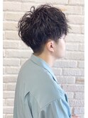 毛先スパイラル×マッシュ