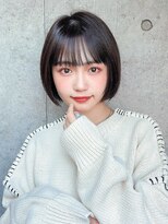 サロウィンフレンテ 新宿三丁目(SALOWIN Frente)&nbsp;石塚／小顔ショート黒髪ぱっつんボブ10代20代30代韓国ヘア新宿