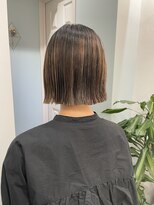 トゥーリ 薬院店(tuuli)&nbsp;tuuli miyu 縮毛矯正で切りっぱなしボブ//20代30代40代50代