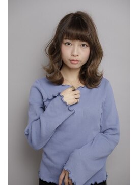 ルルディ バイ アフロディーテ銀座(luludi by APHRODITE) アンブレラカラー/こなれミディ/ウェーブパーマ/前髪/銀座