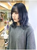 【.eer/ディア】インナーカラー/透け感カラー/ミディアムウルフ