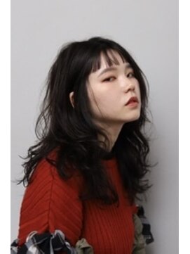 アール ヘア(AR hair) 黒髪癖毛ロング