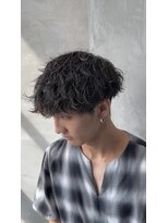 ショートマッシュ/波巻きパーマ/メンズマッシュ
