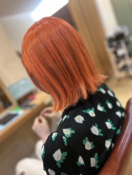ヘアーコレット(hair Colet) オレンジボブ