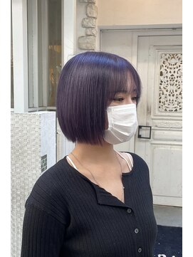 バグジー 小倉店(BAGZY) 最高に収まるボブ×ブリーチカラー