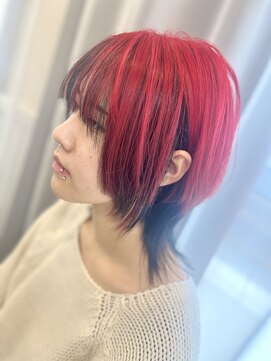 クロエ バイ ラヴィズム 長岡古正寺店(CLOE by LUVISM) ウルフスタイル × アンブレラカラー