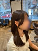結んでも下ろしても可愛い顔まわりカット
