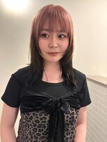 トゥコ(tuco)&nbsp;ピンク　ルーツカラー　ブリーチ　ハイトーン