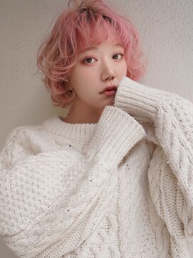 ブゾン(buZon) 【buZon ブゾン】イメチェン☆マッシュボブ×ピンクカラー