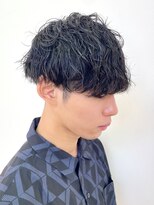 アッシュ 十日市場店(Ash)&nbsp;波巻きパーマ40日後のカットのみスタイル