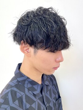 アッシュ 十日市場店(Ash) 波巻きパーマ40日後のカットのみスタイル