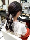 ツイン編みおろし