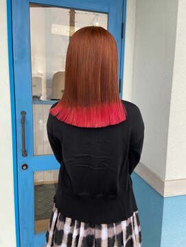 ヘアーメイク コラソン(hair make corazon) 【コラソン】インナー ブリーチ カラー艶髪スタイルまさる