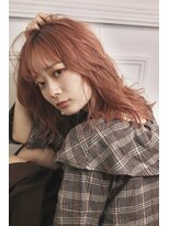 リルウ 阿倍野キューズモール(LILOU)&nbsp;こなれラフウェーブ　ピンクベージュ