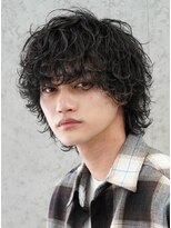 レタッチ バイ フィフス 天神大名(RETOUCH by fifth)&nbsp;福岡天神ゆるめシャドウパーマメンズマッシュウルフカット緩め