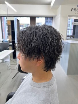プルーブトウキョウ 渋谷(PROVE TOKYO) 爽やか無造作ビジネスツーブロックスパイラルパーマ