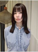 【farfara】顔まわりレイヤー/セミロング(問屋町テラス)大島結衣