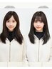【新規人気No.2】小顔カット＋カラー＋高濃度4ステップTr￥19400→￥14500
