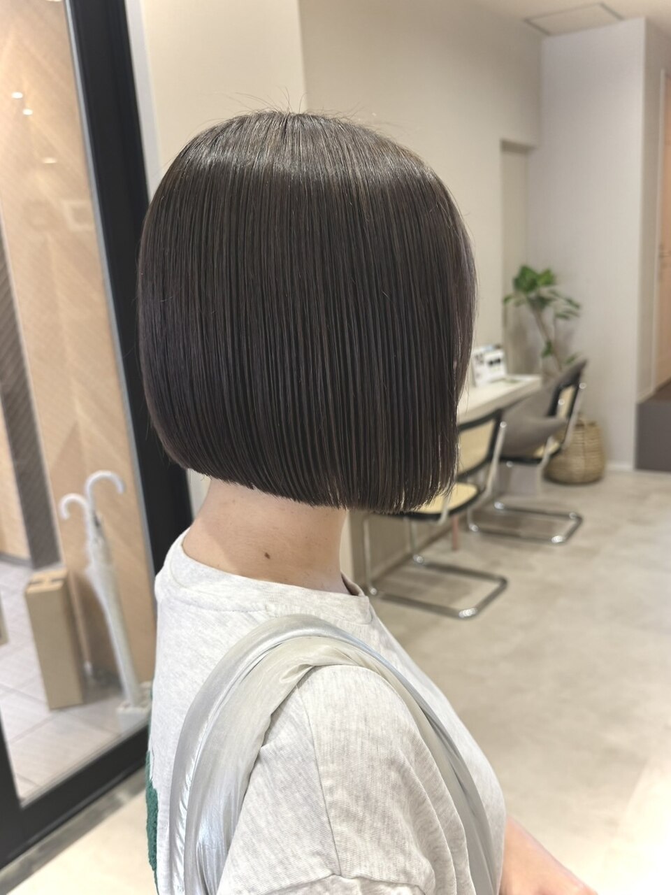 艶髪ボブ/ピンクベージュ/表参道/原宿