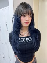 エイム(AiM)&nbsp;レイヤーカット/ハイレイヤー/ブルーブラック/透明感カラー