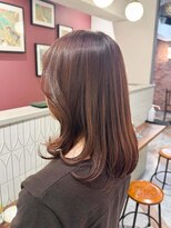 ムーン(moon)&nbsp;ミディアムヘア/暗めカラー/グランマッシュ/武蔵小杉