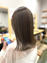 ヘアサロン ナノ(hair salon nano)&nbsp;ミルクティーベージュ/透明感/ベージュカラー/ミディアム