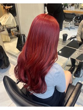 ヘアサロン ガリカ 表参道(hair salon Gallica) 高発色ワインレッドカラー/暖色カラー