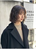 くるくるパーマボブパーマショートパーマショートボブ