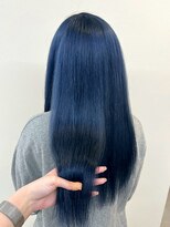 エトレ(etore)&nbsp;ビフォーアフターあり/艶髪/ネイビーブルー/ロング