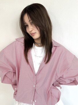 リジェール 高辻店 小顔 レイヤーカット ナチュラル ストレートスタイル