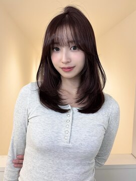 アイトーキョーエス 渋谷(AI TOKYO S) ピンクベージュ/前髪/渋谷/イメチェン/レイヤーカット