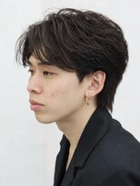 ルーシー 福岡大名店(LUCEY)&nbsp;センターパートフェザーパーマシャドウパーマメンズパーマ